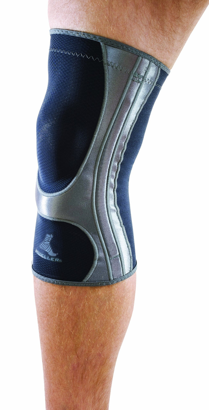 Mueller Sports Medicine Hg80 Knee Support, Knee Pain Relief Support for Men and Women, Ideal for Arthritis, Sprains, Black, Medium (Pack of 1)
