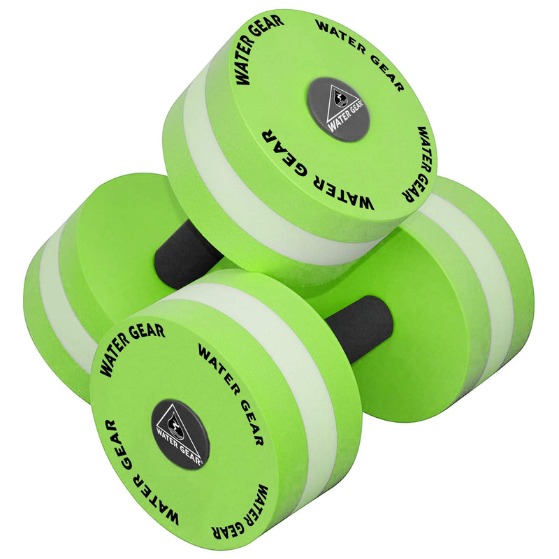 Water Gear Hydro Buoys Minimum - Water Fitness and Pool Exercise - Great for Upper Body and Minimum Stress Training - Workout Your Back Arms and Chest 2" TEAL/WHITE