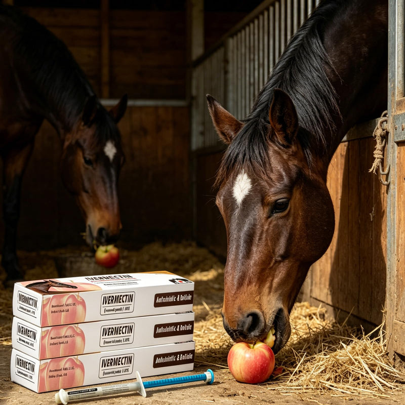 Paste for Horse 1.87% – 8 Pack Apple Flavored 6.08g Each Tube for Horses Only