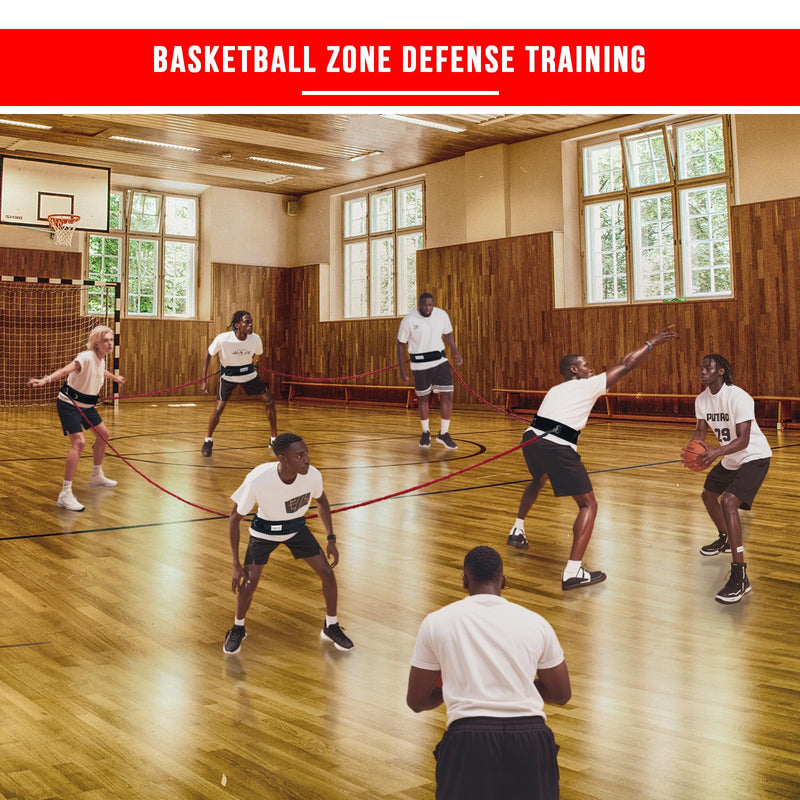 Zone Defense Resistance Band Belt Trainer Kit 1 Pc Widened Belt 1 Pc 2-Meter Resistance Band Basketball Training Equipment Men-to-Men Defense Training Improve Collaborative Defense Speed - BeesActive Australia