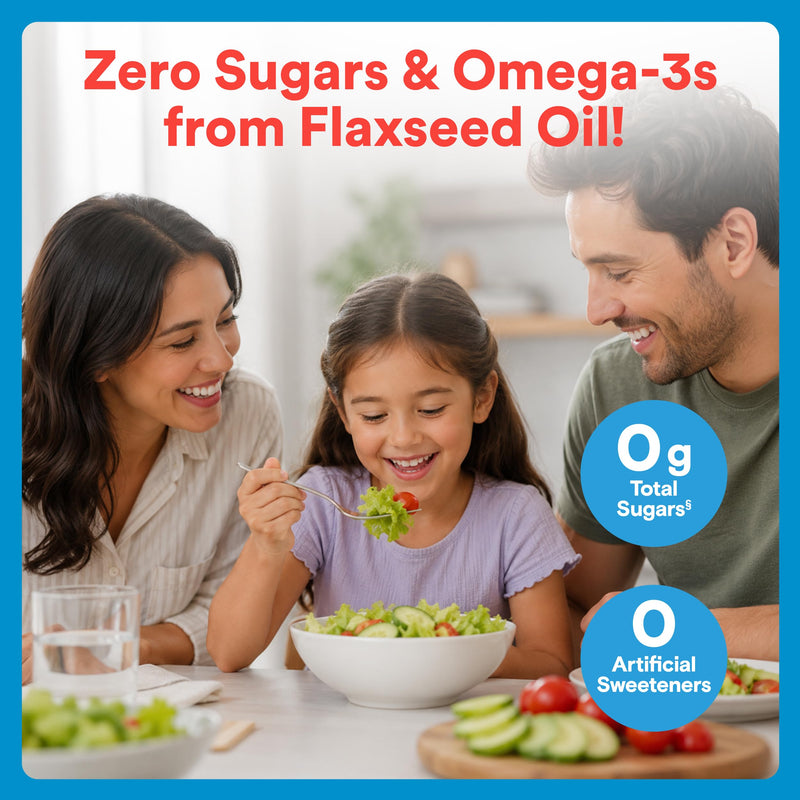 SmartyPants Kids Zero Sugar Multi & Omegas Multivitamin Gummies with Omega 3 ALA, Vitamins D, C, A, Plant-Based, Clean Label, No Sugar Alcohols, Strawberry Banana Flavor, 60 Gummies (30 Day Supply) 60 Count (Pack of 1)