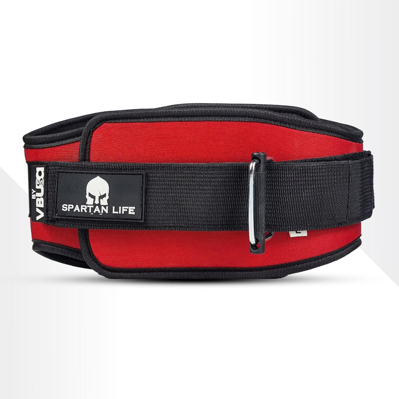 Self-Locking gym belt - Premium Lifting Belt for Fitness, Weight Lifting, Squats, Deadlifts, Bodybuilding - Training Lifting back support Lifting belt for Men & Women M Red