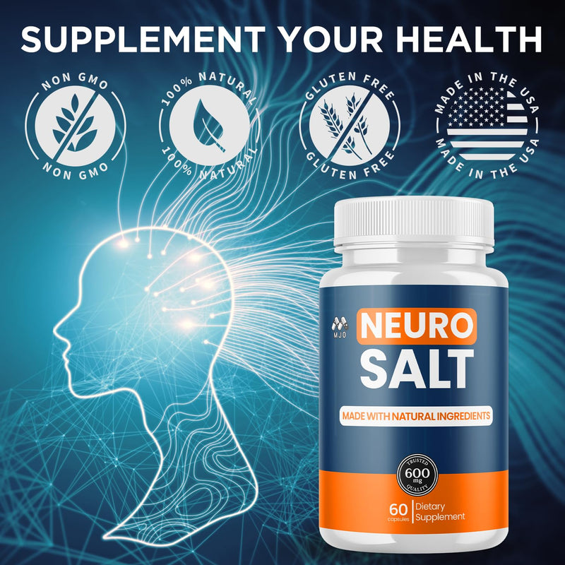 (3 Pack) Neuro Salt Capsules, Official Neuro Salt Supplement (180 Capsules)