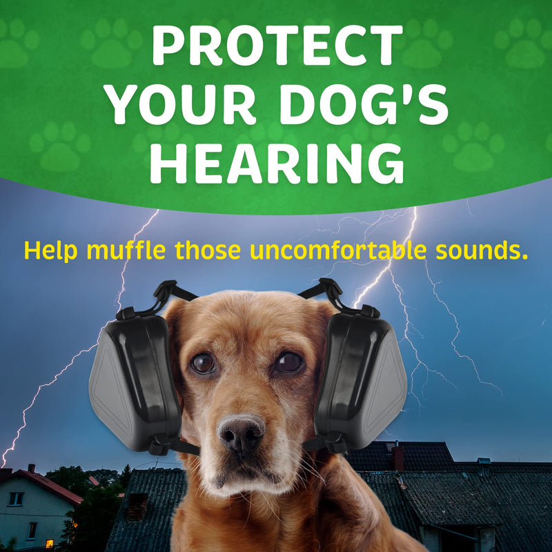 Evergreen Pet Supplies [2 Pack] Med/Large Dog Ear Muffs Covers for Advanced Dog Hearing Protection - Fireworks Relief - Comfortable Dog Ear Protection for Hunting - PawsPlanet Australia