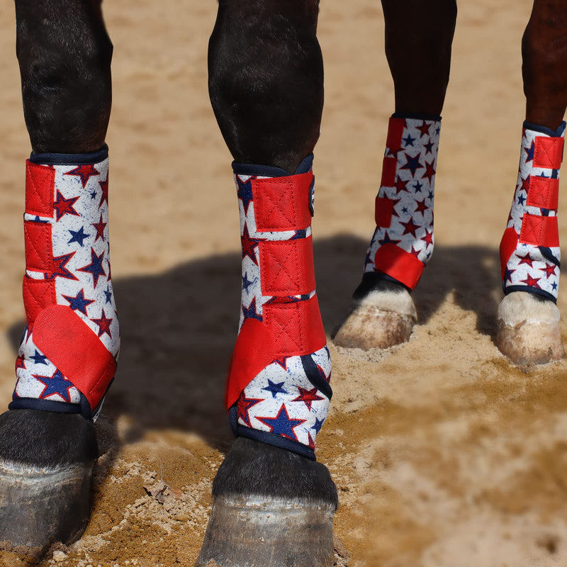 Harrison Howard Horse Sport Medicine Front Shock-Absorbing Boots All-Round Lower Limb Protection & Support Sport Boots Athletic Boots Perfect for Endurance Training and Performance Dream Star M Medium - BeesActive Australia