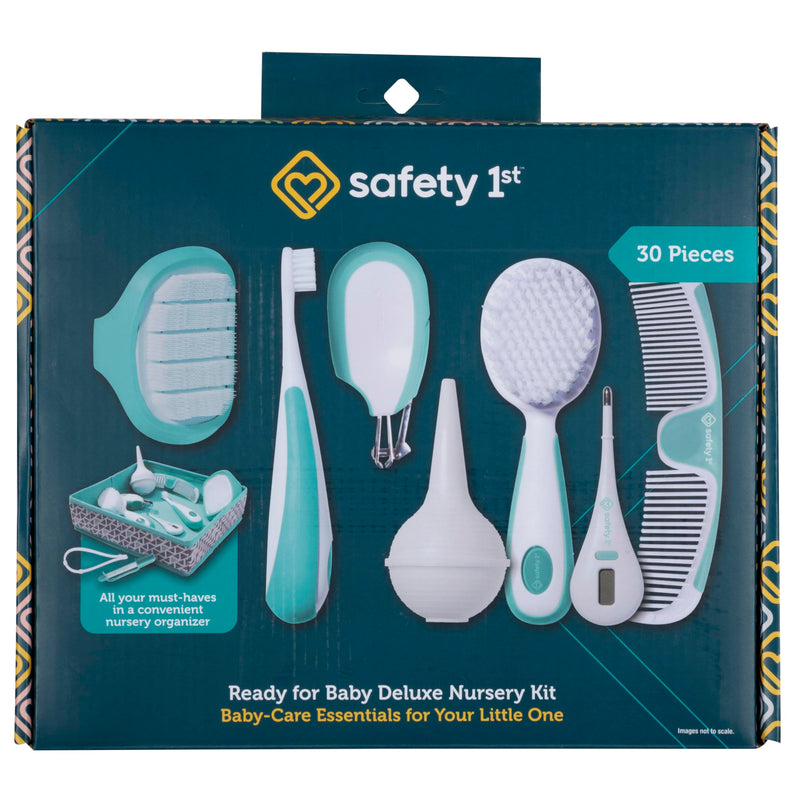 Safety 1st Nursery Care Health & Grooming Kit, Pyramids Aqua, One Size 30 Piece Set