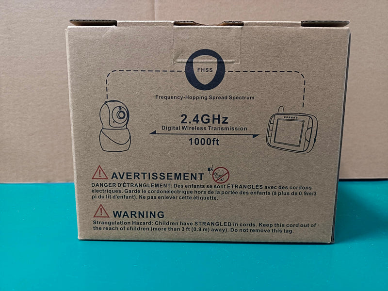 HelloBaby Monitor with Camera and Audio, IPS Screen LCD Display Video Baby Monitor No WiFi Infrared Night Vision, Temprature Screen Lullaby, Two Way Audio and VOX Mode (HB66pro) HB66pro - BeesActive Australia