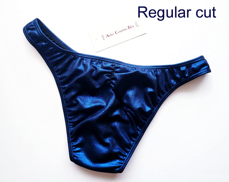FAST SHIP - NPC,IFBB,WBFF Men's bodybuilding posing trunks/posing fitness suit - navy blue color Large