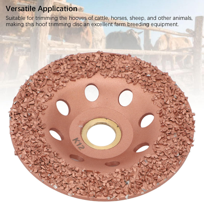 HL Q7DMP Livestock Hoof Trimming Disc, Hoof Trimming Grinding Wheel 100mm Diameter Hooves Repair Tool Hoof Trimming Cutter Disc for Cattle Horses for 100 and 125 Model