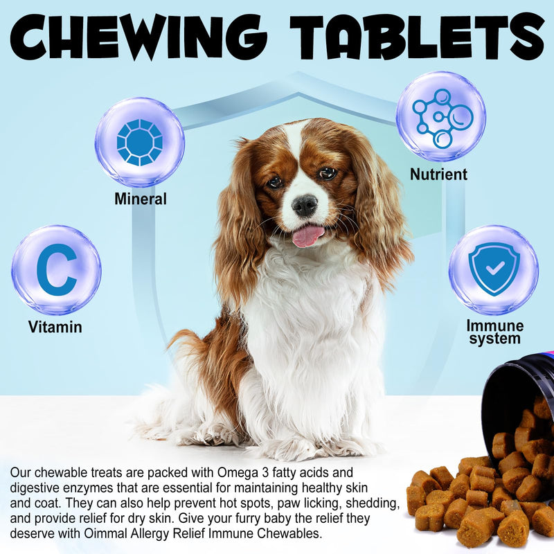 Chews for Itching and Immunity in Dogs, Relieves Immunity from Pet Allergies, Itchy Skin and Healthier Coat, Stops Paw Licking, Relieves Itching for All Breeds and Sizes - 30P - BeesActive Australia