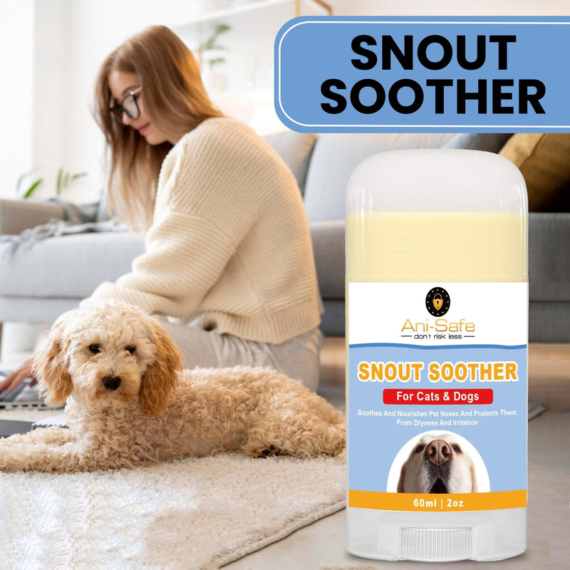 XL Paw and Nose Balm for Dogs and cats Ani-Safe, 60ml Stick, Soothes Dry and Itchy Noses and dry, raw paws, Natural lick safe Paw balm for dogs contains, Dog cream, reduces skin irritation and redness