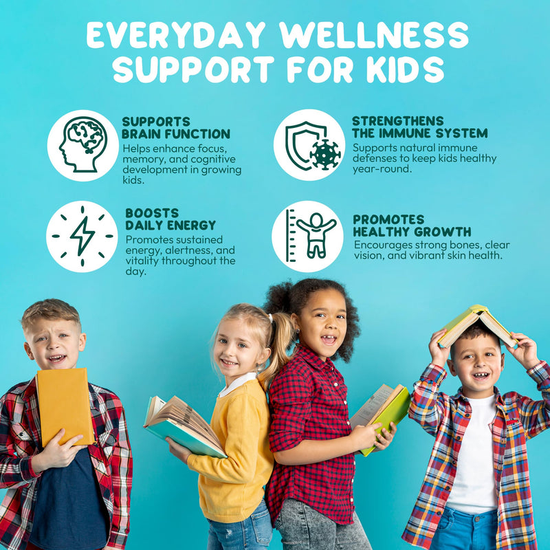 Methylated Multivitamin Gummies for Kids- Vegan Gluten Sugar Free | MTHFR Support Supplement with B Complex 5-MTHF Folate (L-Methylfolate) B1 B3 B6 Methylcobalamin B12 Biotin Vitamins A C D3 E