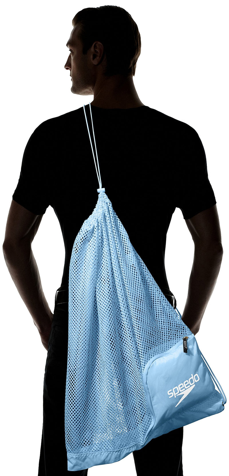 Speedo Drawstring Ventilator Mesh Equipment Bag Blue Grotto - BeesActive Australia