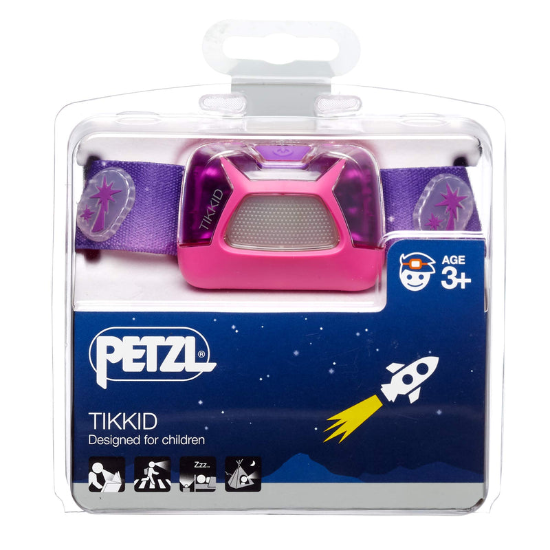 PETZL TIKKID Kids' Headlamp - Compact 20 Lumen Headlamp for Children 3 Years and Older - Pink