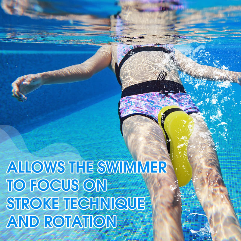 3Pcs 3 Layer Swimming Pull Buoy Unisex Swim Pool Training Aid EVA Swim Gear Pool Buoy Float Legs and Hips Support for Kids Adults Teens Beginners
