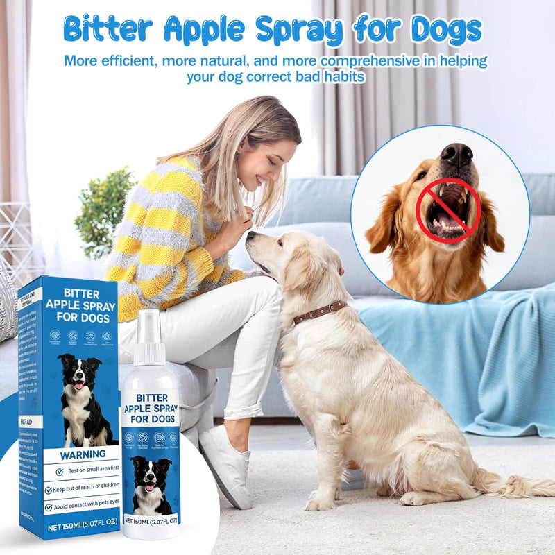 Bitter Apple Spray for Dogs – Alcohol-Free No Chew & Dog Deterrent Spray to Stop Chewing and Licking, Protect Furniture, Shoes, Plants & Household Items
