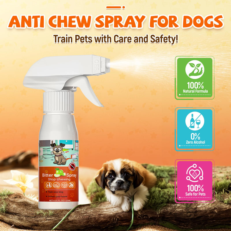Bitter Apple Spray for Dogs to Stop Chewing, Anti Chew Behavior Training Aid for Dogs and Cats, Bitter Yuck Spray for Dogs Prevent Chewing Licking of Bandages, Paws, Shoes, Fur and Furniture - BeesActive Australia