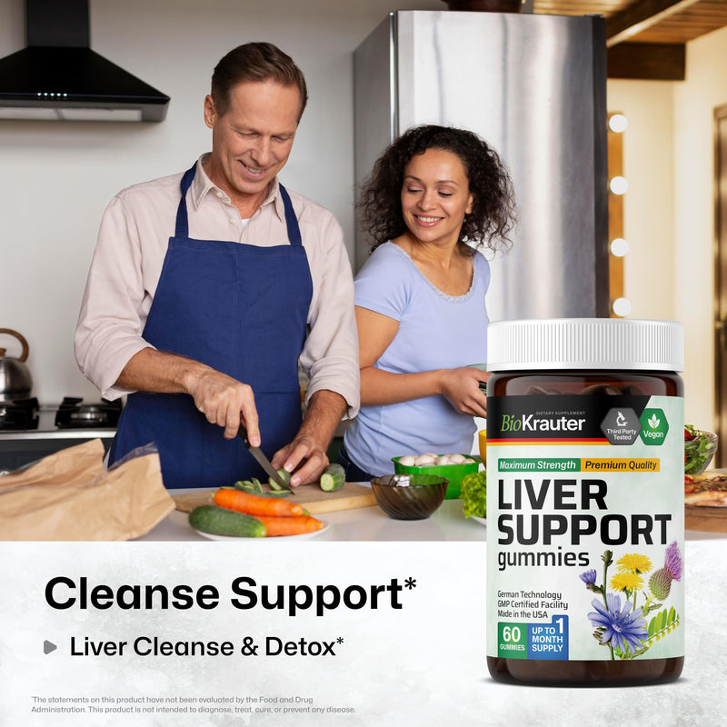 9-in-1 Liver Detox with Vitamin C & Milk Thistle, 60 Gummies | Turmeric, Dandelion Root, Beet Root, Chanca Piedra for Liver Support, Vegan Liver Supplement, 30 Days of Supply 60 Count (Pack of 1)