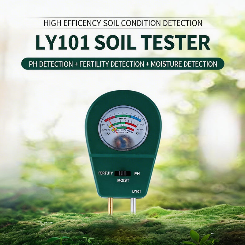 3-in-1 Soil Test Kit: Soil Moisture Meter, pH Meter, and Fertility Tester. Ideal for Gardens, Farms, Plants, Outdoor and Indoor use, Lawn Care, and houseplants. No Battery Required. - BeesActive Australia