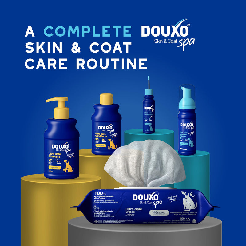 Douxo Spa - Ear Cleaner for Dogs and Cats, 120ml, Micellar Formula Safely Cleans and Removes Wax from the Ear, Flexible Nozzle for Easy Application, ph Balanced, Hypoallergenic Skin-Friendly Formula
