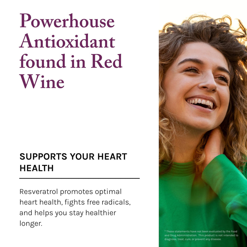 Reserveage Beauty - Resveratrol Gummies 100 mg, Antioxidant Supplement for Heart Health, Antioxidant Supplement Supports Healthy Aging, Vegan - 1 Pack 60 Count (Pack of 1)