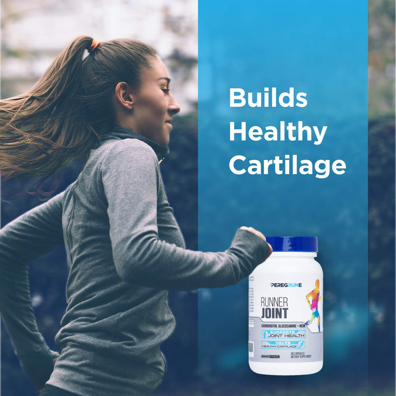Runner Joint Support Supplement | Supports Healthy Joints, Cartilage & Mobility | Glucosamine Chondroitin MSM | GMP Certified Joint Support for Athletes – 90 Capsules