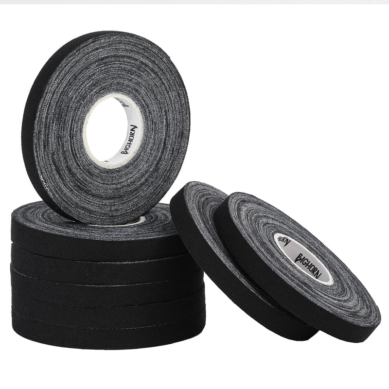Bighorn Athletics Pro Series Jiu-Jitsu Finger Tape, 8-Rolls with Tin Holder, Enhanced Extra Strength, Residue-Free (0.3-Inch, Black) 0.3-Inch - BeesActive Australia
