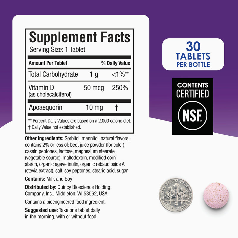 Prevagen Regular Strength Mixed Berry Chewables with Storage Box, 1-Pack | For Your Brain, 1 Month Supply, 10mg Apoaequorin, 50mcg Vitamin D3, 30 Tablets per Bottle 30 Count (Pack of 1)