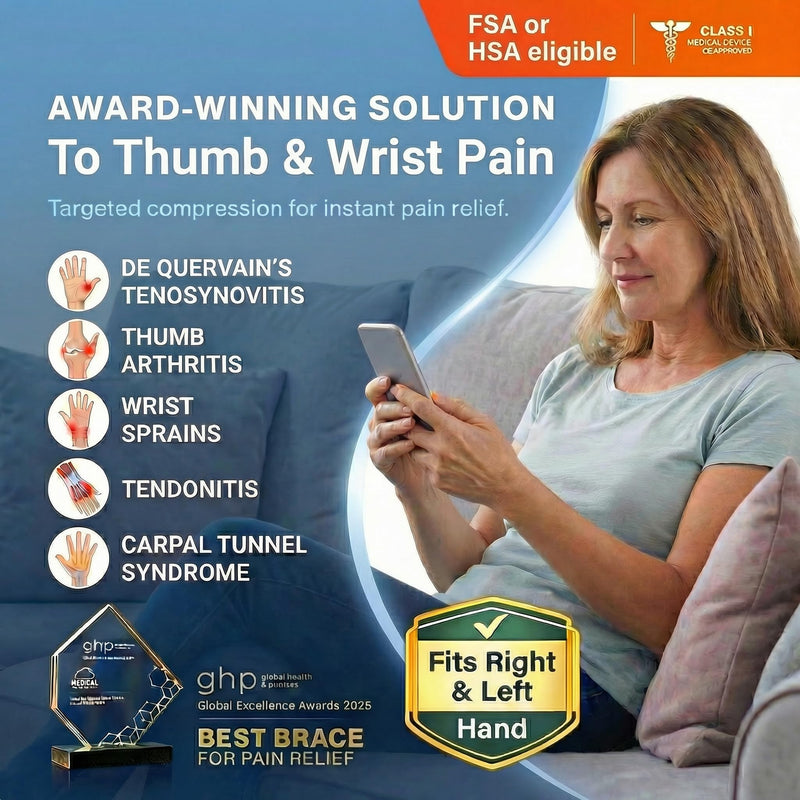 Thumb Wrist Brace | Upgraded Thumb Spica Splint Stabilizer Pain Relief Night Support for De Quervain’ s Tenosynovitis Trigger Finger Arthritis Sprains | Breathable Fabric (Rose Pink/Black, S/M - Fit both hands) Rose Pink/Black