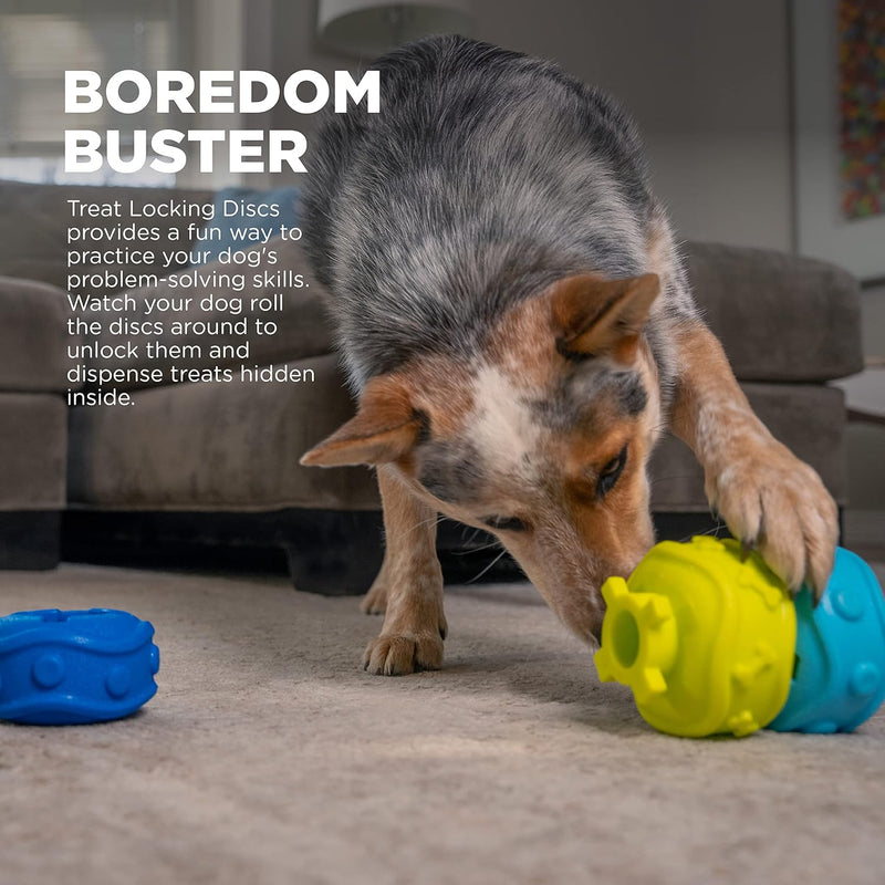 Outward Hound Treat Locking Discs Dog Treat Dispenser Puzzle Toy - BeesActive Australia