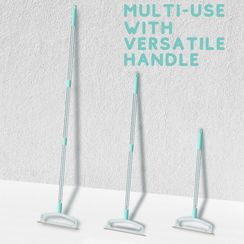 Magic Pet Hair Removal Tool, Carpet Rake with 58" Long Handle, Dog Cat Hair Remover Broom, Large Reusable Metal Carpet Sweeper - BeesActive Australia