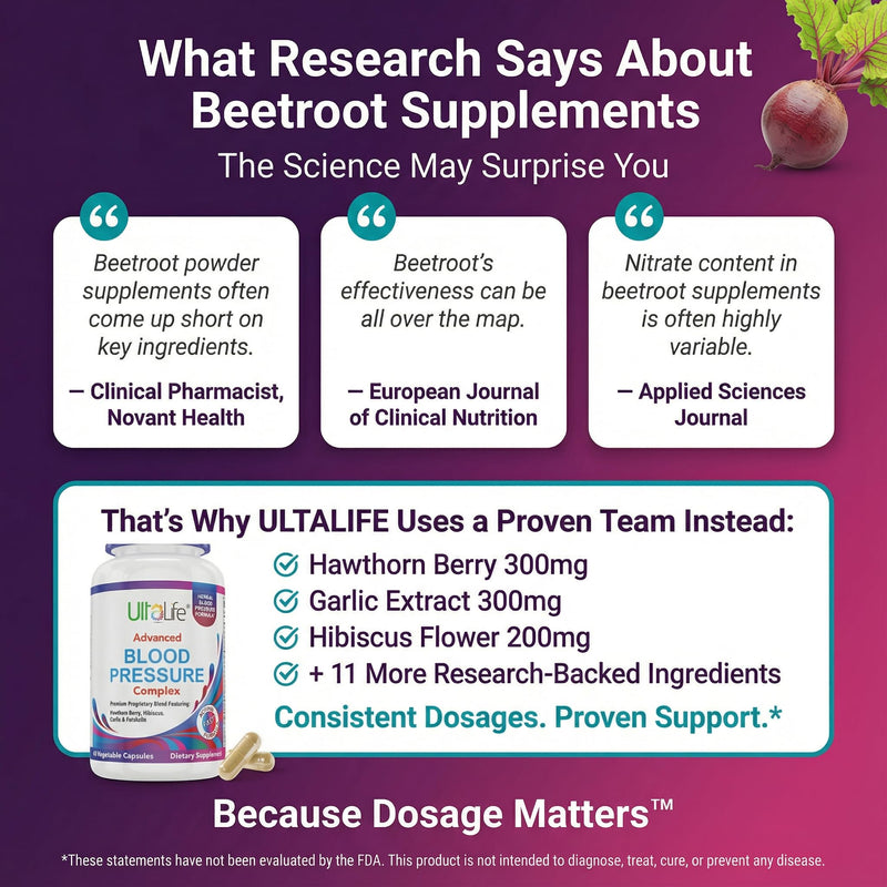 Advanced Blood Pressure Supplements – 300mg Hawthorn, 300mg Garlic, 200mg Hibiscus – 14 Research-Backed Vitamins & Herbs for Cardiovascular & Circulatory Support, 60 Vegetable Capsules