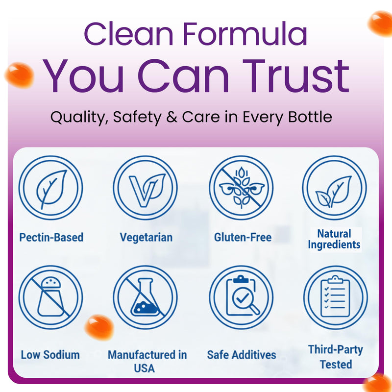 B.Focus Omega 3 for Kids & Teens, DHA Gummies, Kids Attention and Focus Supplement, Memory and Concentration Support, Children Gummies, Orange Flavor, 60 Count