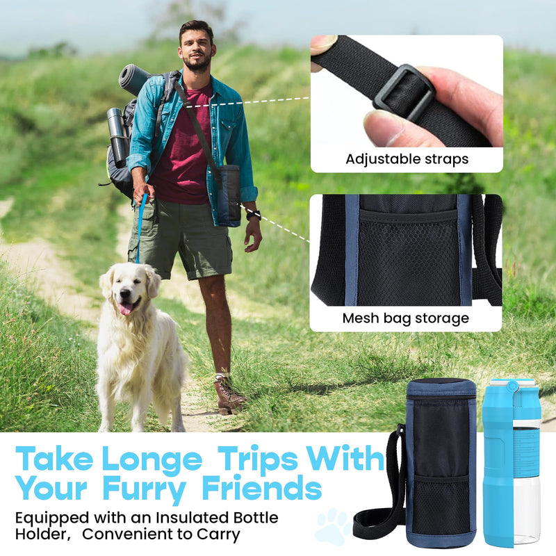 Lesotc Dog Water Bottle, 35OZ Portable Dog Water Bottle Dispenser Dog Travel Water Bottle, Leak Proof Foldable Pet Water Bottle Travel Water Bowl Dog Accessories for Dogs Outdoor Walking and Hiking - BeesActive Australia