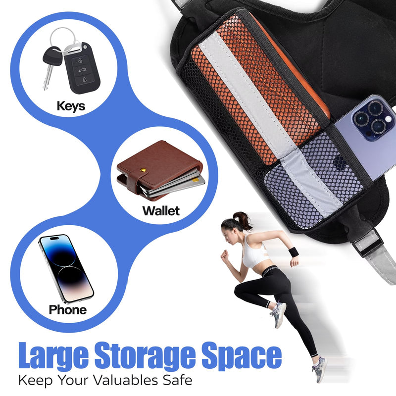 Weighted Vest Women Men - Adjustable Weighted Vest Woman with 6 Ironsand Weights, 4-10lb/11-20lb/21-32lb Vest for Walking, Running, Fitness, Strength Training, Workouts Black - BeesActive Australia