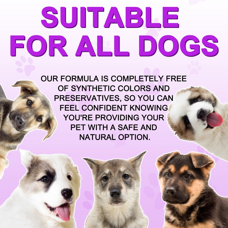Dog Multivitamin Tablets, 15 in 1 Multivitamin Treats for Dogs Supports Immunity & Digestion, Skin & Coat and Joint Health, Multivitamin Dog Supplement for All Ages - 180PCs Chewable Tablets