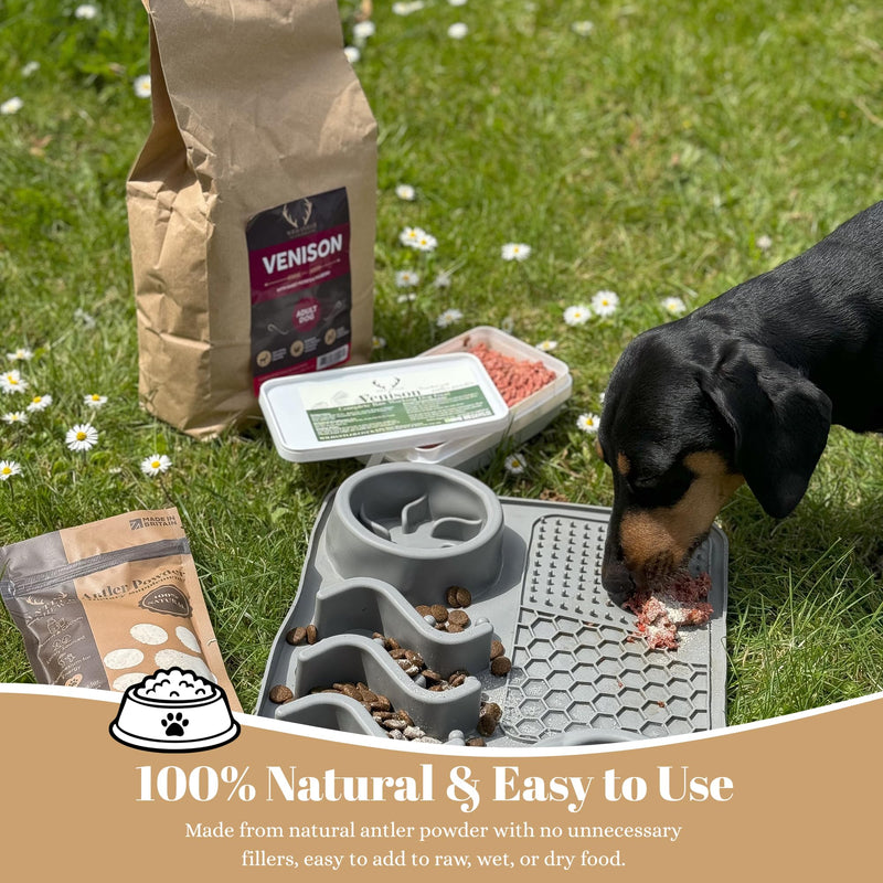 Premium Antler Powder for Dogs 150g | Natural Joint, Bone & Coat Supplement | Rich in Calcium, Phosphorus & Minerals | Grain-Free Hypoallergenic Dog Supplement | Healthy Support for All Breeds & Sizes