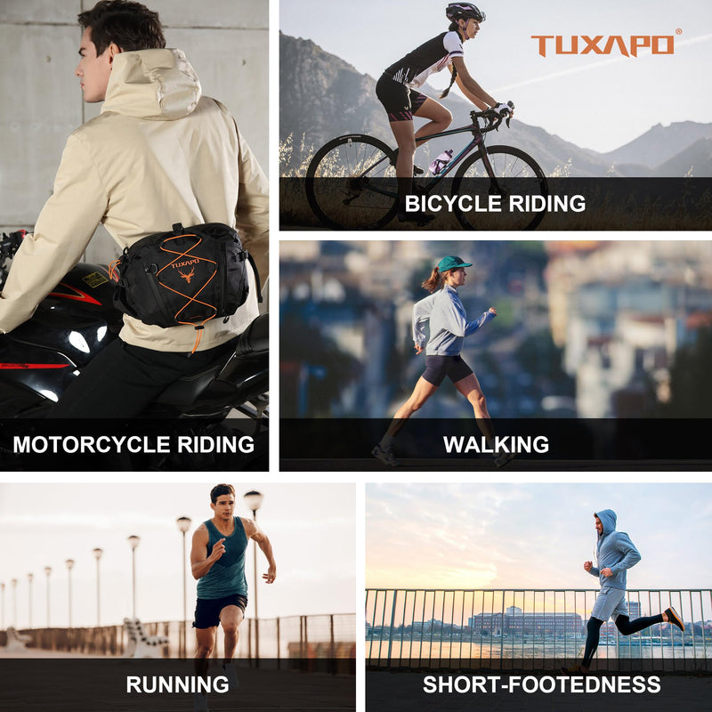 Fanny Pack for Men Black Waist Bags large Running Packs Outdoor Belt Bag for Cycling Hiking Travel Festival Gifts - BeesActive Australia