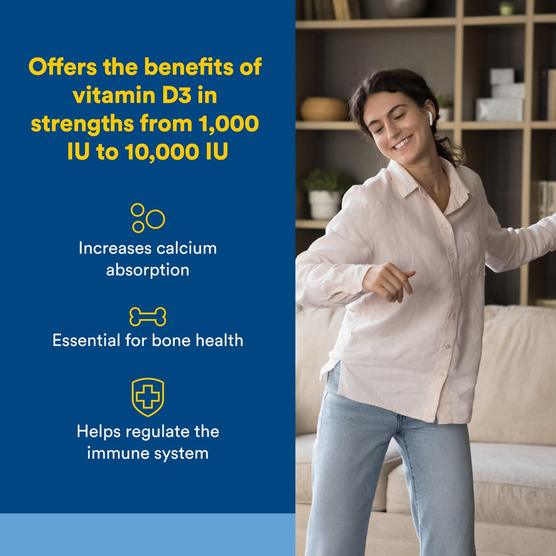 Natural Factors, Vitamin D3 5000 IU (125 mcg), Supports Strong Bones, Muscles and Immune Function, 360 Softgels 360 Count (Pack of 1)