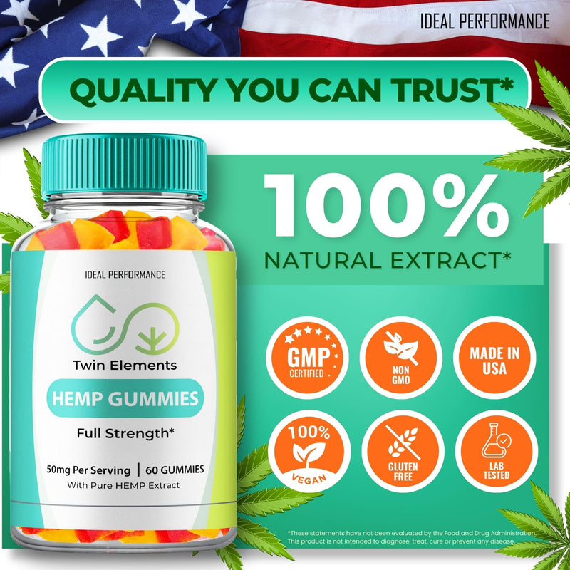 Twin Elements Gummies, TwinElements Gummies Health and Wellness Support, Twin Elements Advanced Reviews (2 Pack)