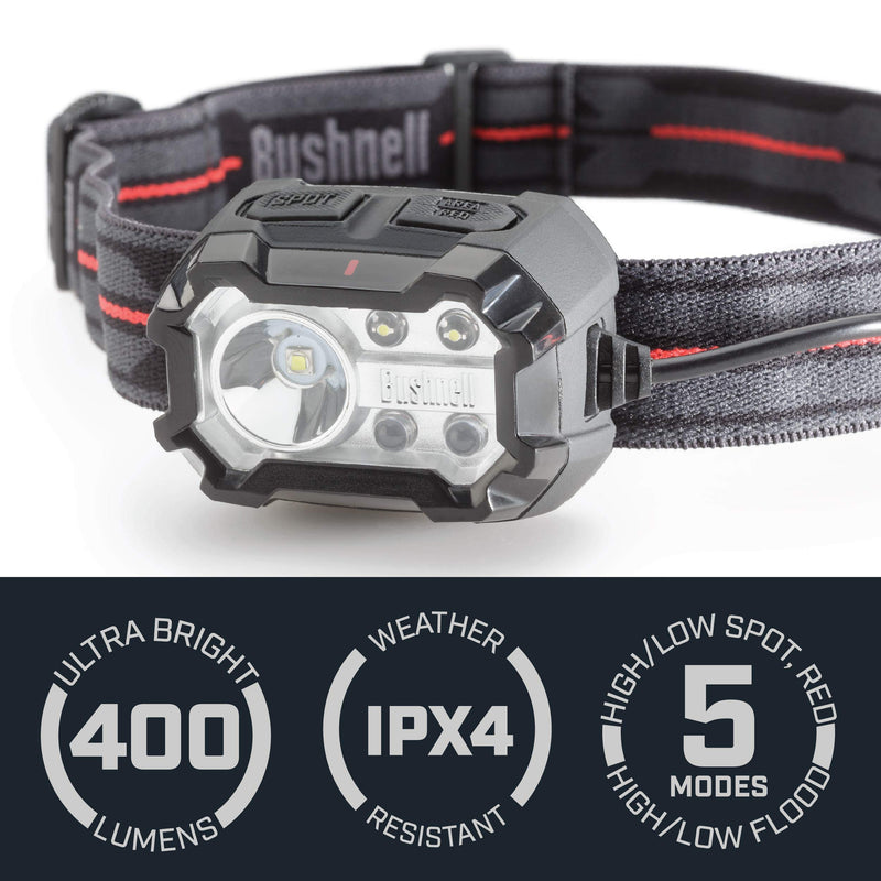 Bushnell PRO Rechargeable 400L Multi-Color Headlamp