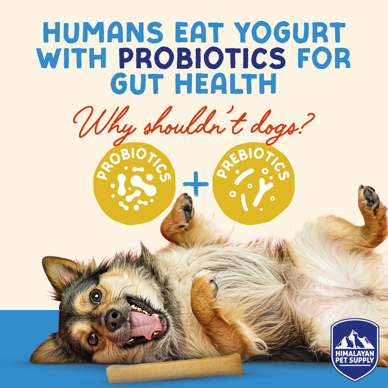 Himalayan Dog Chew Yogurt Sticks, Mixed Flavors, Dog Treats with Prebiotics, Probiotics & Protein, Digestive Support, Lactose & Gluten Free, Natural Dog Treat for All Breeds, Made in America, 4pk Variety Pack 4.8 Ounce (Pack of 4)