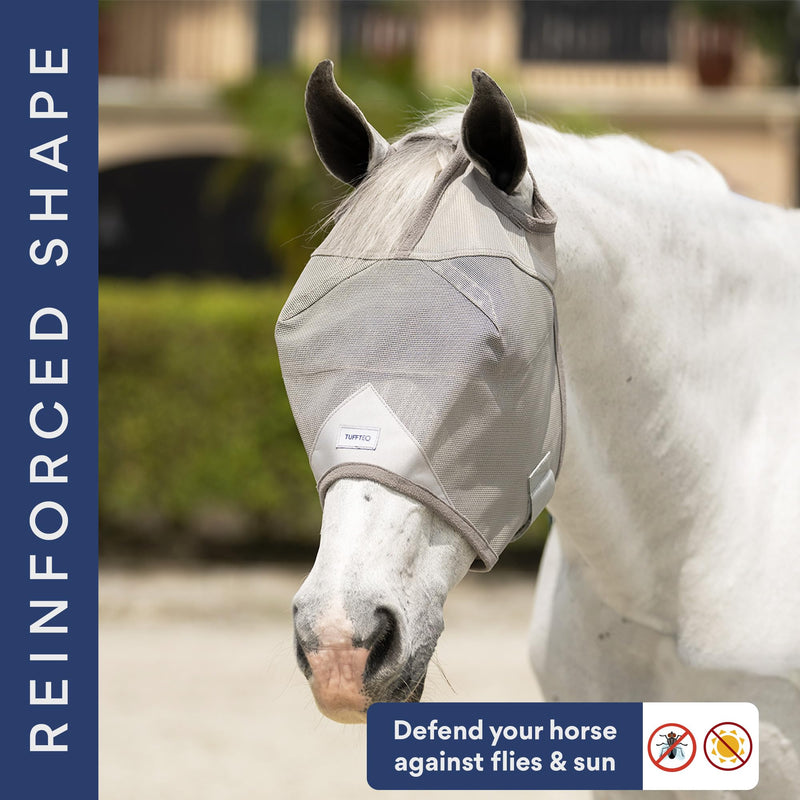 Horse Fly Mask Without Ears, Built-in Visor Breathable Lightweight Horse Fly Mask, 95% UV Eye Protection Horse Supplies, UV Fly Mask for Horses - BeesActive Australia