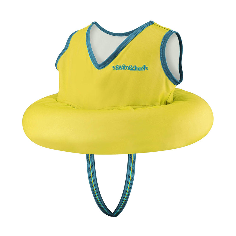 SwimSchool TOT Swim Trainer Vests for Toddlers Ages 2-4 – Boys/Girls – Multiple Colors/Styles – Learn to Swim Pool Floaties SwimSchool Deluxe Swim Trainer (Yellow)