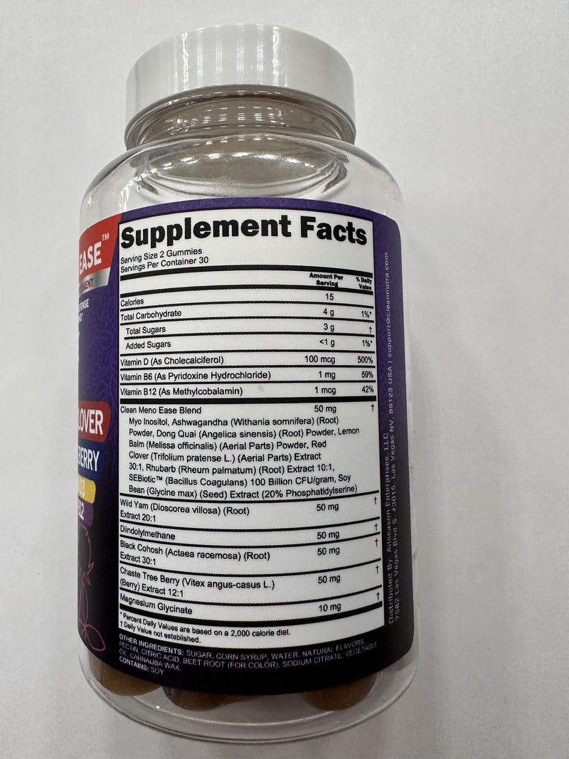 Menopause Supplement for Women Gummies with Black Cohosh, Wild Yam, DIM, Magnesium, Red Clover Chasteberry for Hormone Balance Relief Night Sweats Mood Plus Bergamot, Vitamin D3, Vitamin B6 B12 1