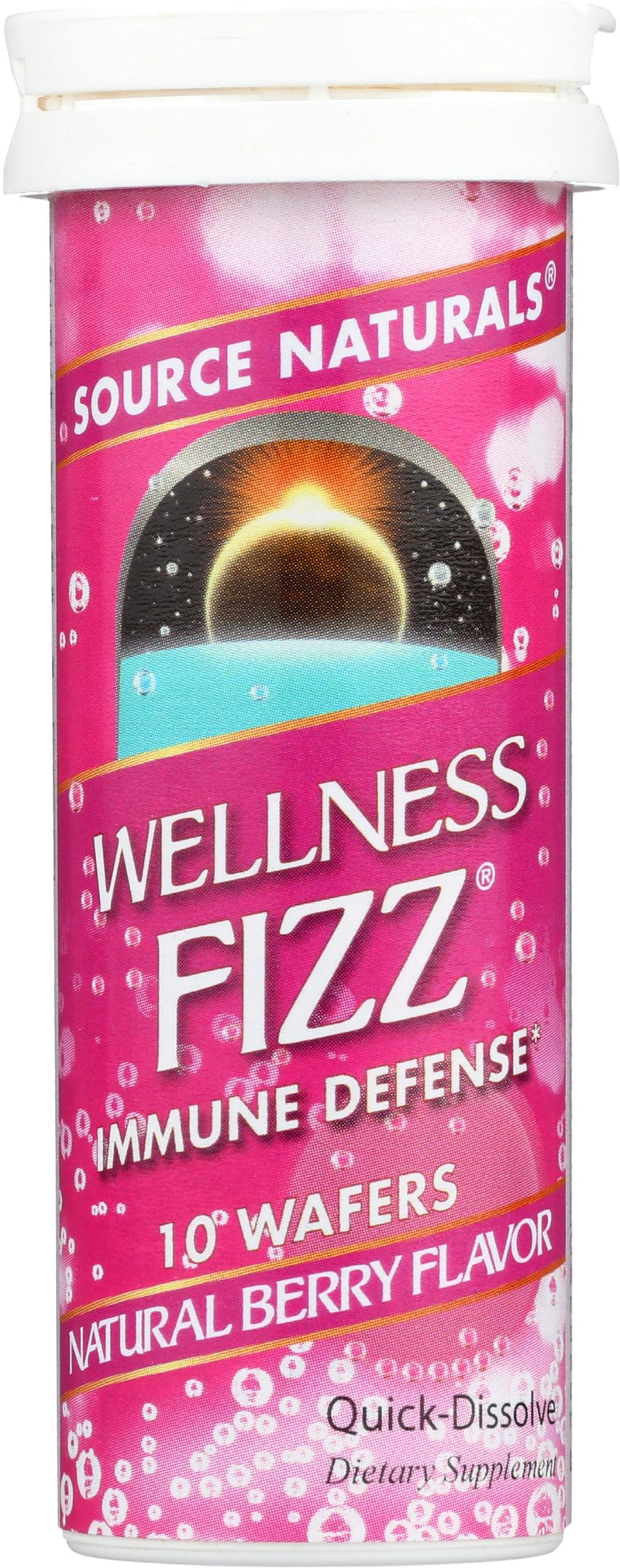 Source Naturals Wellness Fizz, Natural Berry Flavor - 10 Wafers 1