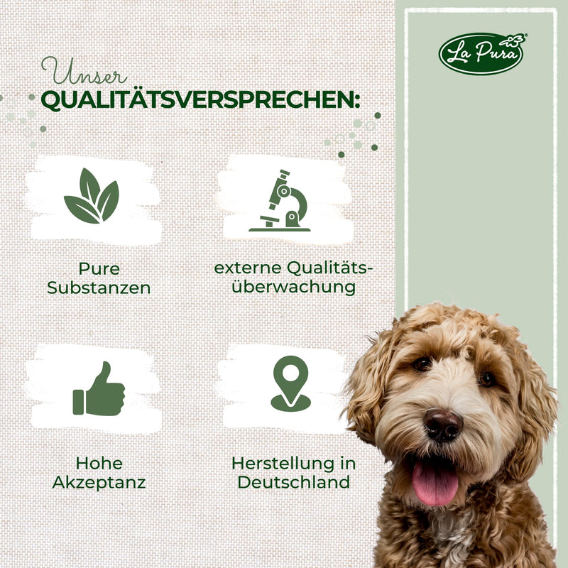 LaPura Bach Flowers No. 1 for dogs and cats, for gentle calming in the event of noise, restlessness, fear, travel, being alone, thunderstorms, New Year's Eve, globules 10 g - BeesActive Australia