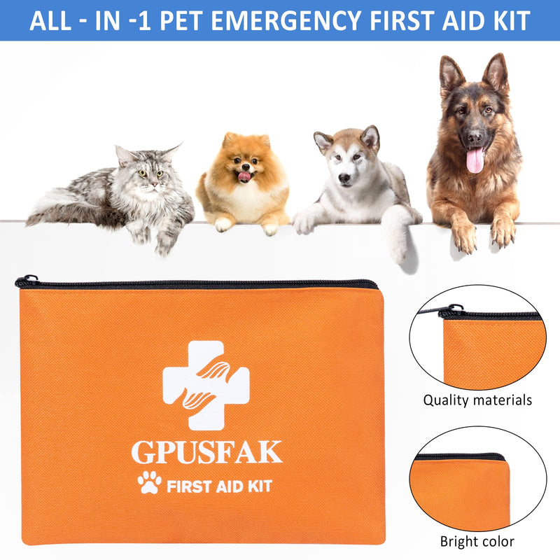 Dog First Aid Kit - Pet First Aid Kit for Dogs Pet Emergency Kit with Pets First Aid Supplies for Home Camping Hiking Traveling