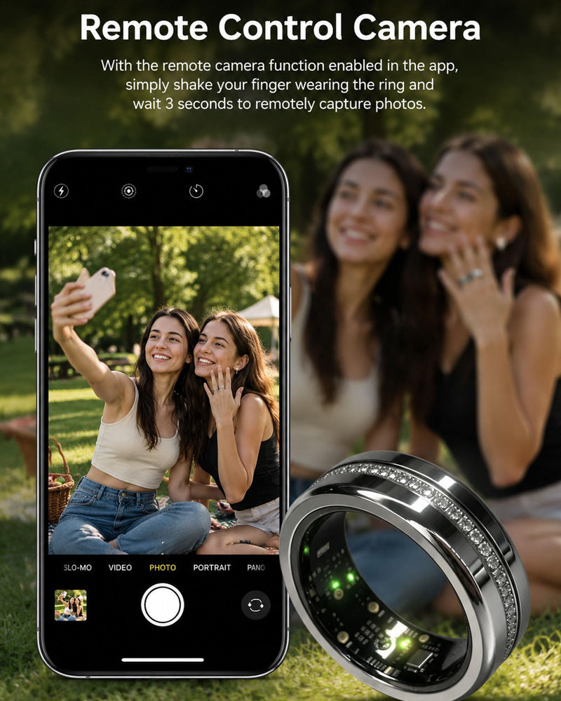 Smart Ring for Women & Men, Smart Ring Sleep Tracker, No Subscription