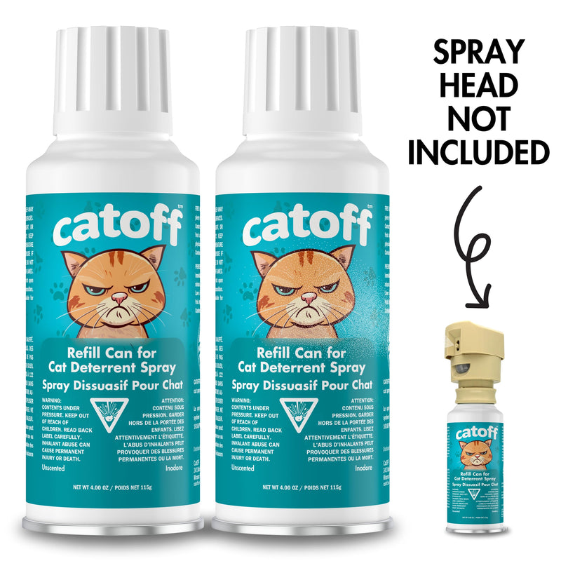 Pack of 2 Refill Compatible with SSSCAT Indoor Cat Deterrent Spray System, Made in USA, 3.89 oz / 115 ml 2 Pack - BeesActive Australia